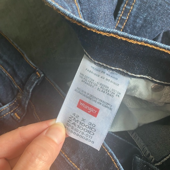 Wrangler Dark Blue Jeans 42 x 30 - Picture 5 of 7